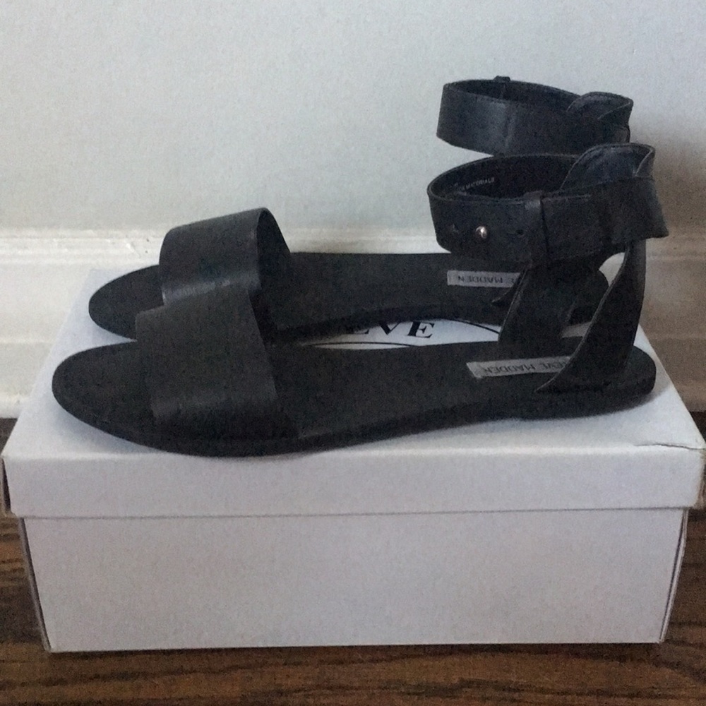 Vegan Black Gladiator Sandals